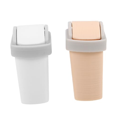 ibasenice 2 Stück Maßstab Kleine Pla Abfalleimer für Puppenhaus Dekoration Realistische Miniatur Mülltonne für Tisch und Wohnaccessoires ibasenice 2 Stück Maßstab Kleine Pla Abfalleimer für Puppenhaus Dekoration Realistische Miniatur Mülltonne für Tisch und Wohnaccessoires von ibasenice