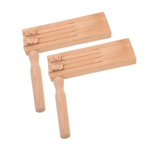 ibasenice 2 Stück Mexicanas Ratsche Mexicanas Rassel Holz Drehratsche Geburtstagsparty Gastgeschenk Traditionelles Drehgeräuschmacher Holzrassel Holzgeräuschmacher Ratsche Für von ibasenice