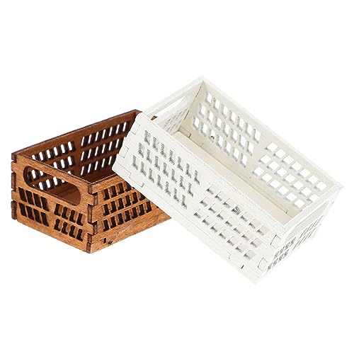 ibasenice 2 Stück Mini Aufbewahrungskörbe aus Holz für Puppenhaus Deko Miniaturkorb Modell mit Praktischem Design für Kreative Bastelprojekte Hand Augen Koordination ibasenice 2 Stück Mini Aufbewahrungskörbe aus Holz für Puppenhaus Deko Miniaturkorb Modell mit Praktischem Design für Kreative Bastelprojekte Hand Augen Koordination von ibasenice
