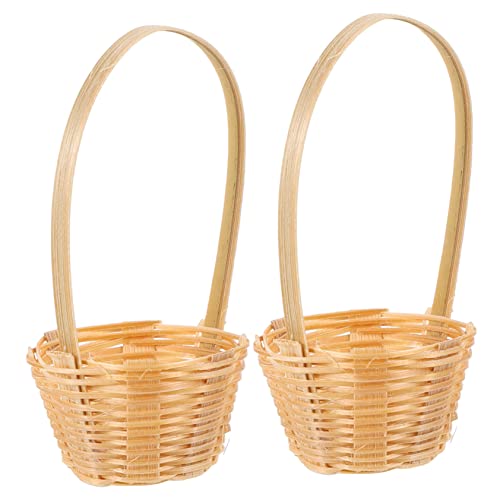 ibasenice 2 Stück Mini-Bambuskorb ablagekörbe kühlkorb einkaufskorb Kid Toys Miniaturkunsthandwerk Storage Baskets entzückender Miniaturkorb dekoratives Miniatur-Korbmodell Miniaturfiguren ibasenice 2 Stück Mini-Bambuskorb ablagekörbe kühlkorb einkaufskorb Kid Toys Miniaturkunsthandwerk Storage Baskets entzückender Miniaturkorb dekoratives Miniatur-Korbmodell Miniaturfiguren von ibasenice