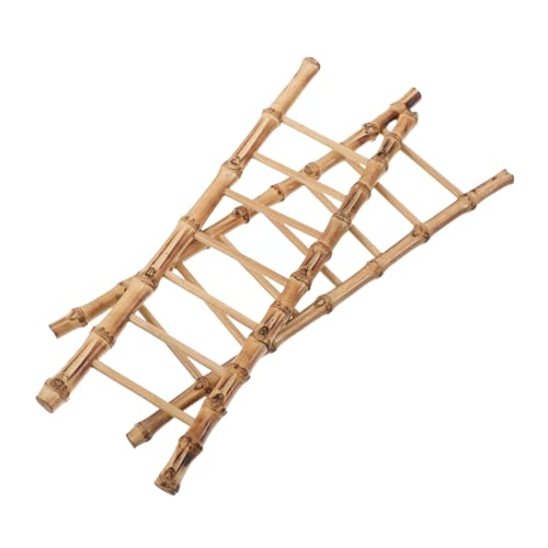 ibasenice 2stücke Miniaturleiter Für Puppenhausmöbel Kleine Bambusleiter-Set Winzige Dekorative Leiter Miniatur-hausleitern Landschaftsleitermodelle DIY-landschaftsdekor von ibasenice