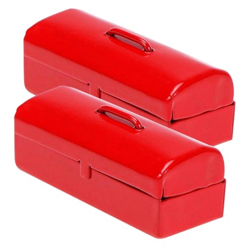 ibasenice 2 Stück Mini Blechkasten Vase Blumen Miniatur Pagode Katzentunnel Bett Weve Gartenornamente Kleine Verpackungsaufkleber Zervikalprodukt Puzzle Pavillon Ornament von ibasenice