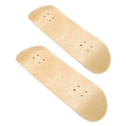 ibasenice 2 Stück Mini Finger Skateboard Decks aus Holz für Finger Skateboarding Leicht und Robust mit Vorgebohrten Löchern für Einfache Radmontage für Skate Fans ibasenice 2 Stück Mini Finger Skateboard Decks aus Holz für Finger Skateboarding Leicht und Robust mit Vorgebohrten Löchern für Einfache Radmontage für Skate Fans von ibasenice
