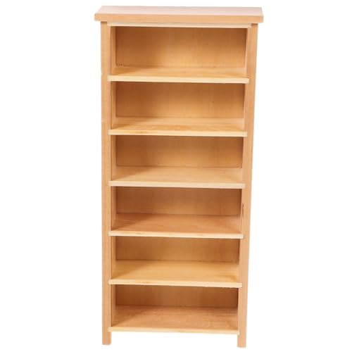 ibasenice 2 Stück Mini Holz Bücherregal Simulation Bücherregal Puppenhaus Möbel Ornamente von ibasenice