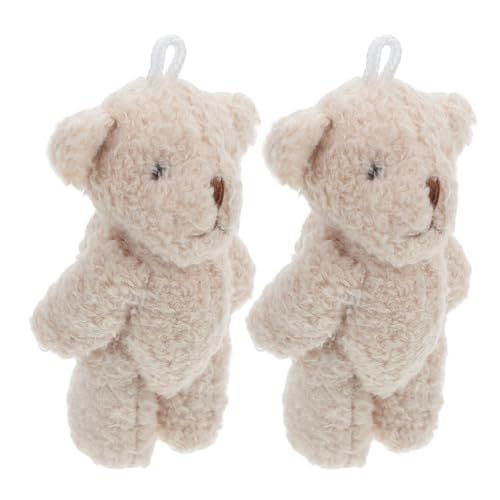 ibasenice 2 Stück Mini Plüschbären Realistische Bärenfiguren für Puppenhaus Zubehör Kuscheltiere für Kreative Projekte und Fotografie Handgefertigte Deko Ornamente für Gemütliche Szenen von ibasenice