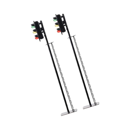 ibasenice 2 Stück Modellbahn Signalleuchte Ampel Modell Leuchtende Signalleuchte Modell Signalleuchte Grün Gelb Rot Lampe Modell Signallampe Modell Verkehrslampe Metall Schwarz ibasenice 2 Stück Modellbahn Signalleuchte Ampel Modell Leuchtende Signalleuchte Modell Signalleuchte Grün Gelb Rot Lampe Modell Signallampe Modell Verkehrslampe Metall Schwarz von ibasenice