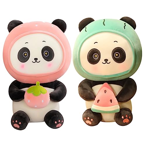 ibasenice 2stücke Süße Panda Plüschpuppen Adorable Dekorationsspielzeug Für Weiche Und Kuschelige Plüschfiguren Und Perfektes Für Mädchen von ibasenice