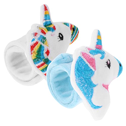 ibasenice 2 Stück Pat-ring Handgelenkband Partytütenfüller Für Schild Armbänder Bands Musical Aufkleber Partyartikel Für Armband Kinderspielzeug Plüsch von ibasenice