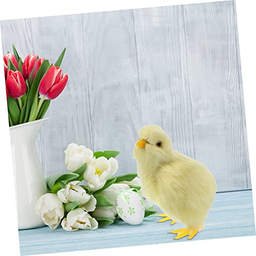 ibasenice 2 Stück Plüschtier Deko Realistisch Gestaltete Kleine Kuschelhühner Stoffspielzeug für Schreibtisch und Niedliche Osterdekoration von ibasenice