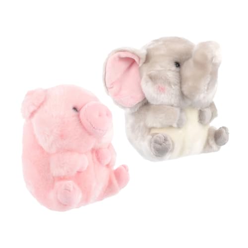 ibasenice 2 Stück Plüschtier Puppen Toy Dolls Kid Toys trauzeugengeschenke Tierpuppe Stofftier Figur Cartoon gefüllte Puppe Puppe kuscheliges Stofftier PP Baumwolle von ibasenice