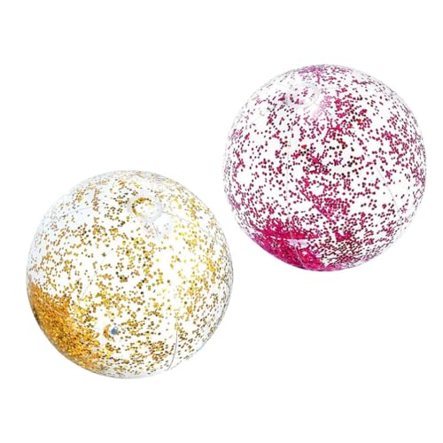 ibasenice 2 Stück Premium Aufblasbarer Strandball für Glitzernde Wasserbälle für Sommer Party Strandspielzeug Leuchtende Designs mit Pumpe Zufällige Farbe ibasenice 2 Stück Premium Aufblasbarer Strandball für Glitzernde Wasserbälle für Sommer Party Strandspielzeug Leuchtende Designs mit Pumpe Zufällige Farbe von ibasenice