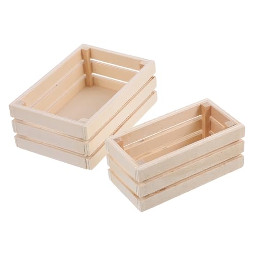ibasenice 2 Stück Puppenhaus-Aufbewahrungskorb Dekoration holzspielzeug Puppenhaus-Miniaturen Mini-Ornamente zum Basteln Miniaturmöbel und Accessoires Fotografie-Modellkiste Miniaturkiste ibasenice 2 Stück Puppenhaus-Aufbewahrungskorb Dekoration holzspielzeug Puppenhaus-Miniaturen Mini-Ornamente zum Basteln Miniaturmöbel und Accessoires Fotografie-Modellkiste Miniaturkiste von ibasenice