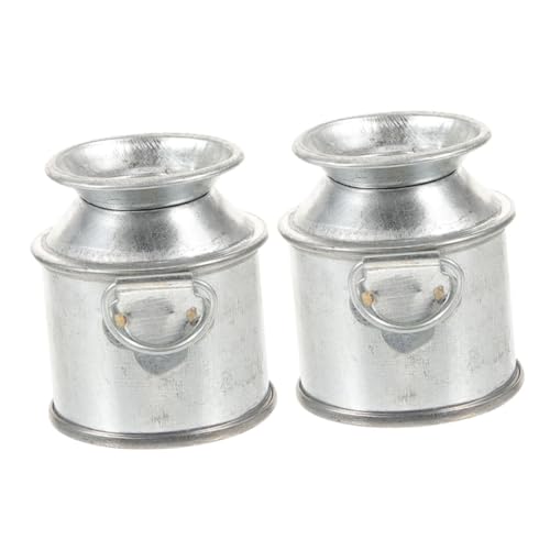 ibasenice 2 Stück Puppenhaus Blecheimer Miniatur Wohnkultur Mini-Eimer Aus Weißblech Winzig Milchkännchen Klein Puppenhauszubehör Krug Mini Blumenkübel Mini-hausmodelle Silver Metall ibasenice 2 Stück Puppenhaus Blecheimer Miniatur Wohnkultur Mini-Eimer Aus Weißblech Winzig Milchkännchen Klein Puppenhauszubehör Krug Mini Blumenkübel Mini-hausmodelle Silver Metall von ibasenice