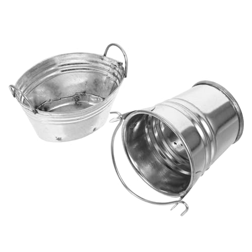 ibasenice 2 Stück Puppenhaus Mini-eiseneimer Winziger Behälter Kleine Eimerfigur Minifass Mini-Eimer Eimer Mini- -dekore Miniatur-gartenspielzeug Mini-hausmodelle Silver ibasenice 2 Stück Puppenhaus Mini-eiseneimer Winziger Behälter Kleine Eimerfigur Minifass Mini-Eimer Eimer Mini- -dekore Miniatur-gartenspielzeug Mini-hausmodelle Silver von ibasenice