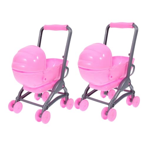 ibasenice 2 Stück Puppenwagen für Leicht und Handlich für Rollenspiele Kompatibel mit Puppen Indoor und Outdoor Aktivitäten ibasenice 2 Stück Puppenwagen für Leicht und Handlich für Rollenspiele Kompatibel mit Puppen Indoor und Outdoor Aktivitäten von ibasenice