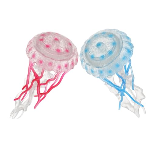 ibasenice 2 Stück Quallen-simulationsmodell Tischdeko Mit Meeresquallen Qualle Modelle Realistische Qualle Schalentiere Kleines Quallendekor Ozeantiermodelle Quallenstatue Plastik von ibasenice