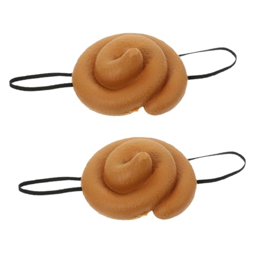 ibasenice 2 Stück Realistische Poop Hat Party Hüte mit Lebensechtem Design Lustiges Kostüm Accessoire für Erwachsene und Witzige Verkleidung für Cosplay Halloween und Feierlichkeiten von ibasenice