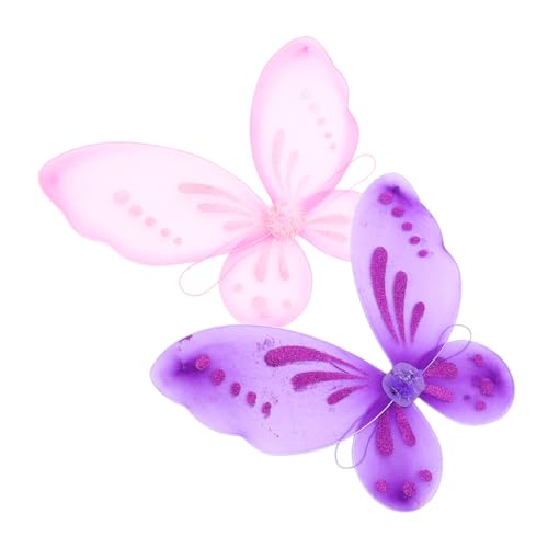 ibasenice 2 Stück Schmetterlingsflügel für Schmetterlinge Drachen Schmetterlingsflügel für Mädchen Schmetterlingsflügel für Cosplay Performance-Schmetterlingsflügel Nylon von ibasenice