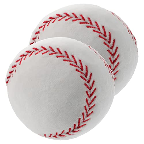 ibasenice 2 Stück Simulation Plüsch Baseball Kupplung Achterschwanz Kopfstützenbezug Emu Matte Baseball Perlen Make Up Tasche Bettwäsche Bär Make Up Tasche Tragbarer Kragen Büro von ibasenice