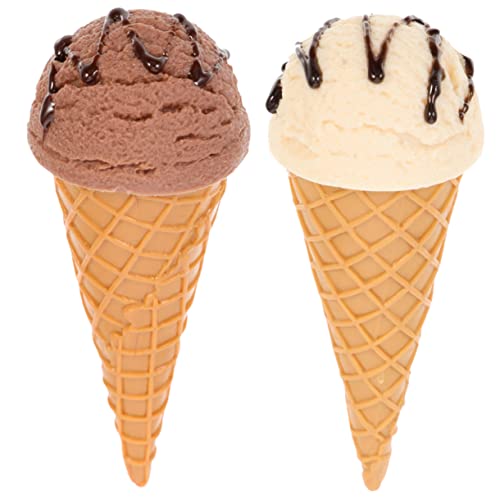 ibasenice 2 Stück Lebensechtes Eiscreme- Für Die Fotografie Künstliche Eistüten Multifunktionales Tischspielzeug Neuartige Künstliche Eiscreme-Modelle ibasenice 2 Stück Lebensechtes Eiscreme- Für Die Fotografie Künstliche Eistüten Multifunktionales Tischspielzeug Neuartige Künstliche Eiscreme-Modelle von ibasenice