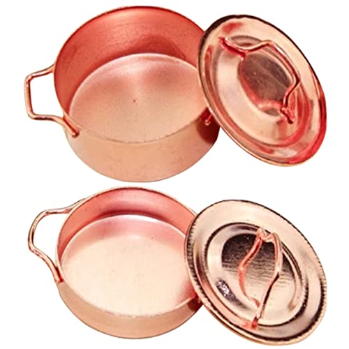 ibasenice 2 Stück Simulationskochgeschirr -simulationstöpfe Ornamente Miniaturtöpfe Minihouse Miniaturtöpfe Fröhliche Minikocher Dekorative Herde Küche Miniherde Rose Gold Metall ibasenice 2 Stück Simulationskochgeschirr -simulationstöpfe Ornamente Miniaturtöpfe Minihouse Miniaturtöpfe Fröhliche Minikocher Dekorative Herde Küche Miniherde Rose Gold Metall von ibasenice