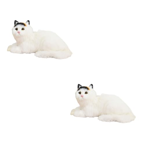 ibasenice 2 Stück Simulierte Katzenschmuck Tierspielzeug Kätzchen-Ornament Kittten -Desktop -Ornamente Falsches Kätzchen Kätzchenfiguren Kätzchen Stofftier Kurzer Plüsch Zufällige Farbe ibasenice 2 Stück Simulierte Katzenschmuck Tierspielzeug Kätzchen-Ornament Kittten -Desktop -Ornamente Falsches Kätzchen Kätzchenfiguren Kätzchen Stofftier Kurzer Plüsch Zufällige Farbe von ibasenice