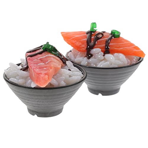 ibasenice 2 Stück Simulierter Sushi-Reis Essen Spielzeugküchenzubehör gefälschtes Essen für spielzeuge für Essensmodell DIY-Food-Modell PVC ibasenice 2 Stück Simulierter Sushi-Reis Essen Spielzeugküchenzubehör gefälschtes Essen für spielzeuge für Essensmodell DIY-Food-Modell PVC von ibasenice