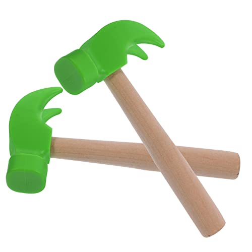 ibasenice 2 Stück Spielzeughammer für leuchtspielzeug glowingtoy Kleinkinder Sicherheitsspielzeug Lernspielzeug kleine Hammerspielzeuge Schlaghammer Holz Green ibasenice 2 Stück Spielzeughammer für leuchtspielzeug glowingtoy Kleinkinder Sicherheitsspielzeug Lernspielzeug kleine Hammerspielzeuge Schlaghammer Holz Green von ibasenice
