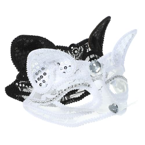 ibasenice 2 Stück Spitze Katze Gesichtsmaske Halloween-katze Maske Für Halloween Katzen-outfit Katzenzubehör Spitzenfuchsmaske Katze Für Frauen Katzen-maskerade-maske Kostüme Strasssteine ibasenice 2 Stück Spitze Katze Gesichtsmaske Halloween-katze Maske Für Halloween Katzen-outfit Katzenzubehör Spitzenfuchsmaske Katze Für Frauen Katzen-maskerade-maske Kostüme Strasssteine von ibasenice