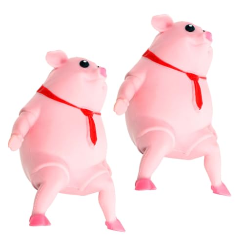 ibasenice 2 Stück Squeeze- - Cartoon-Squeeze- Neuheit Squeeze- Schweine-Squeeze- Squeeze- in Schweineform Drücken Weltraumsand von ibasenice