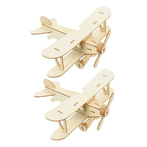 ibasenice 2 Stück Teiliges DIY Holzflugzeug Bausatz für Kreatives Bastelspielzeug mit Abnehmbaren zur Motorischer Fähigkeiten und Interaktivem Bemalen ibasenice 2 Stück Teiliges DIY Holzflugzeug Bausatz für Kreatives Bastelspielzeug mit Abnehmbaren zur Motorischer Fähigkeiten und Interaktivem Bemalen von ibasenice