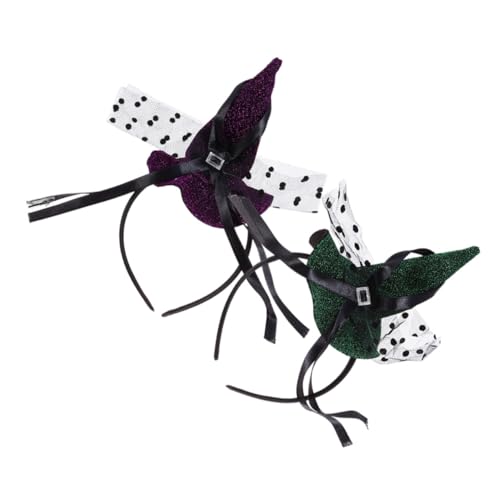 ibasenice 2 Stück Teiliges Halloween Hexenhut Haarreif Zulaufender Kopfschmuck und Grün Modisch und Praktisch für Party Karneval und Halloween Cosplay ibasenice 2 Stück Teiliges Halloween Hexenhut Haarreif Zulaufender Kopfschmuck und Grün Modisch und Praktisch für Party Karneval und Halloween Cosplay von ibasenice