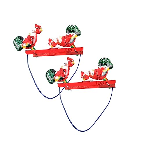 ibasenice 2 Stück Teiliges Kreatives Hühnerspielzeug mit Pickendem Design Lustiges Kinderspielzeug aus Bunte Kompakte Retro Deko für Kinderzimmer und von ibasenice