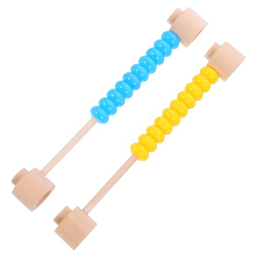 ibasenice 2 Stück Teiliges Lernspielzeug für Farbiger Rechenrahmen mit Perlen Trainiert Hand Augen Koordination und Mathefähigkeiten DIY Busy Board Robustes Material Geeignet für Mädchen und von ibasenice