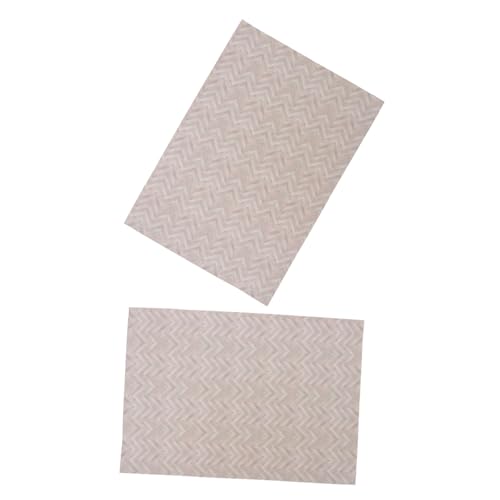 ibasenice 2 Stück Teiliges Miniatur Dollhouse Bodenaufkleber Selbstklebend Realistische Holzoptik Zuschneidbare DIY Dekorfliesen Einfach Anzubringen Rückstandsfrei Entfernbar für von ibasenice