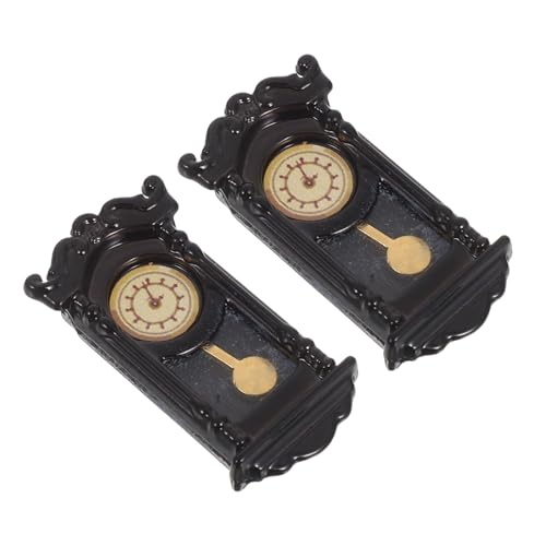 ibasenice 2 Stück Teiliges Miniatur Wanduhr Vintage Stil mit Beweglichem Gewicht Kunststoff Retro Puppenhaus Möbel Realistische Mini Uhr für Spiel Sammler Mini Haus Dekoration ibasenice 2 Stück Teiliges Miniatur Wanduhr Vintage Stil mit Beweglichem Gewicht Kunststoff Retro Puppenhaus Möbel Realistische Mini Uhr für Spiel Sammler Mini Haus Dekoration von ibasenice