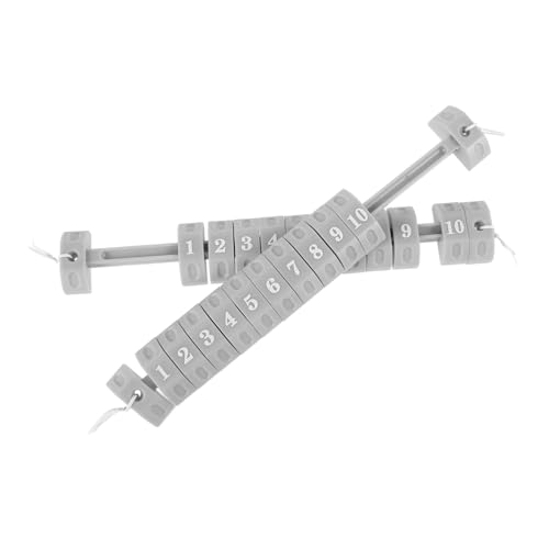 ibasenice 2 Stück Tischfußball Score Marker Kompakte Langlebige Punktezähler Zubehör für Tischkicker Vielseitige Anzeigetafel für Desktop Spiele Graue Mehrzweck Scoring Indikatoren von ibasenice