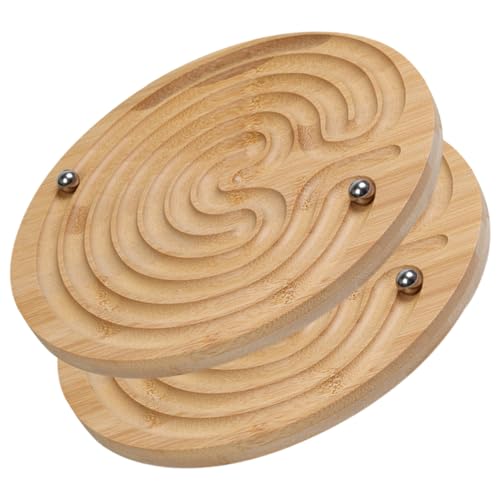 ibasenice 2 Stück Spielzeug Für Jungen Und Mädchen Rollperlen-balancespiel Für Die Sensorische Koordination Pädagogisches Holz Für Jungen Und Mädchen von ibasenice