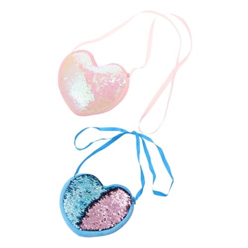 ibasenice Handtaschen Für Mädchen – Pailletten-geldbörse Für Kinder Umhängetasche Für Mädchen Glitzertasche in Herzform Süße Geldbörse Für Kinder Umhängetasche ibasenice Handtaschen Für Mädchen – Pailletten-geldbörse Für Kinder Umhängetasche Für Mädchen Glitzertasche in Herzform Süße Geldbörse Für Kinder Umhängetasche von ibasenice