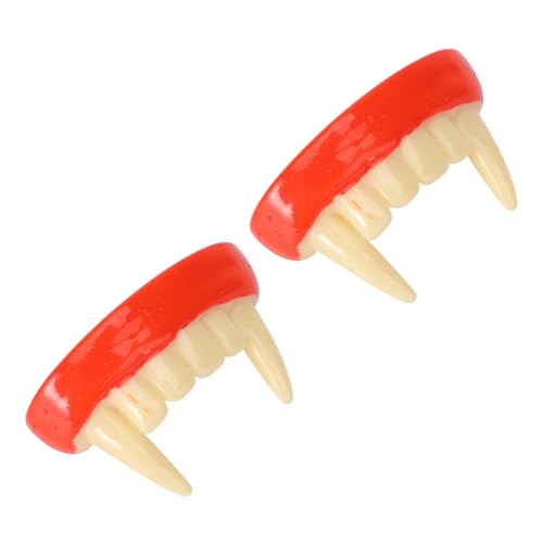ibasenice 2 Stück Vampirzähne Halloween Costume Halloween Kleidung Zombie zähne Halloween Teeth Fake zähne zahnspangendose gruseliges künstliches Gebiss Zombiezähne Punk-Zähne Plastik rot ibasenice 2 Stück Vampirzähne Halloween Costume Halloween Kleidung Zombie zähne Halloween Teeth Fake zähne zahnspangendose gruseliges künstliches Gebiss Zombiezähne Punk-Zähne Plastik rot von ibasenice
