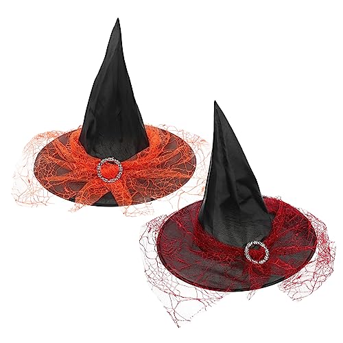ibasenice 2 Stück Zauberer Hexenhut Requisiten Für Party-kopfbedeckungen Spitze Hexenhut Gothic Dekorative Hexenhüte Kessel Kinderkostüme Kopfschmuck Für Halloween-partys Oxford-stoff ibasenice 2 Stück Zauberer Hexenhut Requisiten Für Party-kopfbedeckungen Spitze Hexenhut Gothic Dekorative Hexenhüte Kessel Kinderkostüme Kopfschmuck Für Halloween-partys Oxford-stoff von ibasenice