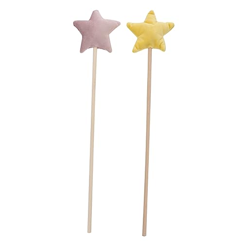 ibasenice 2 Stück Zauberstab Fairy Wand für Augenfang angeloid engelsflüGel Toy Meerjungfrau- multifunktionale Feenstäbe Fee Zauberstäbe für Mädchen Feenstock Holz von ibasenice