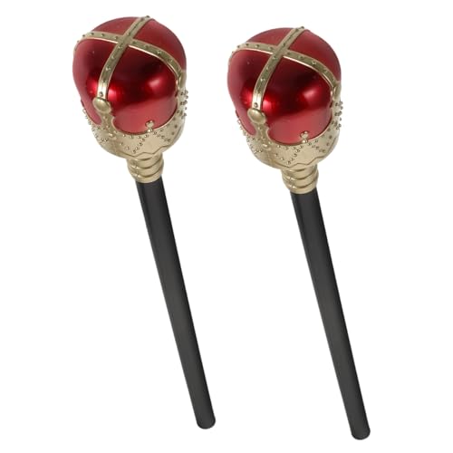 ibasenice 2 Stück Zauberstab Halloween Dekoration Halloween Langlebiges Königlicher Spielzeugstab Kostüm für Die Und Königin Plastik rot ibasenice 2 Stück Zauberstab Halloween Dekoration Halloween Langlebiges Königlicher Spielzeugstab Kostüm für Die Und Königin Plastik rot von ibasenice