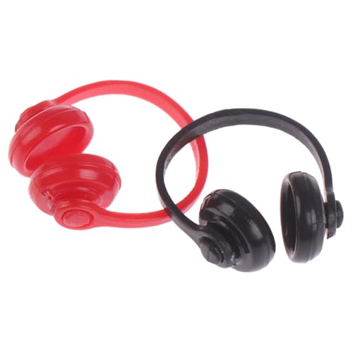 ibasenice 2 Stück Zubehör Für Puppenhäuser Mini Winzig Realistisch Mikro-landschaftsverzierungen Puppen-Headset Kopfhörer-Modell Headset-Modell-verzierung von ibasenice
