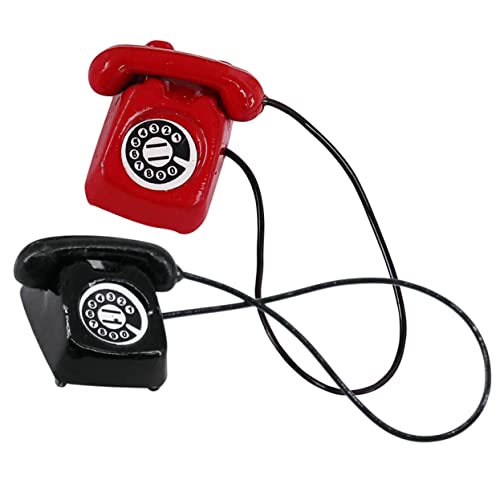 ibasenice Mini-telefone Im Vintage-Stil Für Puppenhäuser Metallmaterial Maßstab 112 Ideal Zum Spielen Für Kinder ibasenice Mini-telefone Im Vintage-Stil Für Puppenhäuser Metallmaterial Maßstab 112 Ideal Zum Spielen Für Kinder von ibasenice