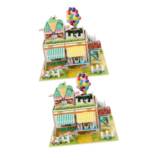 ibasenice 2 Stück rätselspiele kindergeburtstags mitgebsel Fun Toys for 3D-Puzzles für im Alter von 4-8 Jahren Coole Rätsel für Erwachsene Schaumstoffplatte von ibasenice