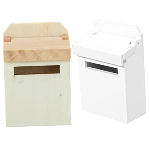 ibasenice Mini-briefkasten Für Puppenhäuser Mini- - Holz Kleiner Briefkasten Handgefertigtes Ornament von ibasenice