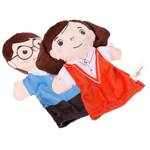 ibasenice 2 Stücke Charakter-Handpuppe Puppen zum Geschichtenerzählen Handpuppe zum Geschichtenerzählen Puppen kinderpuppe Puppentheater kreative Handpuppe Handpuppen Plüsch von ibasenice