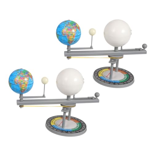 ibasenice 2 Stücke Lunar Instrument System Planetarium Sonne Mond Erde Modell Sonne Erde Mond Kit Sonne Mond Wissenschaft Sonne Mond Orbit Astronomische Lehre Kit Kunststoff von ibasenice