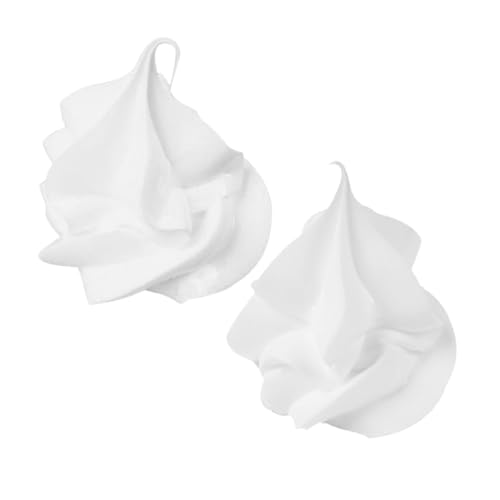 ibasenice 2 Stücke Milch Tea Tasse Dekoration Eiscrememodell Nachahmungen von Desserts Requisiten anzeigen Cupcake- Simulations-Eisspielzeug Eiscremezubehör Sahnekaugummi Weiß von ibasenice
